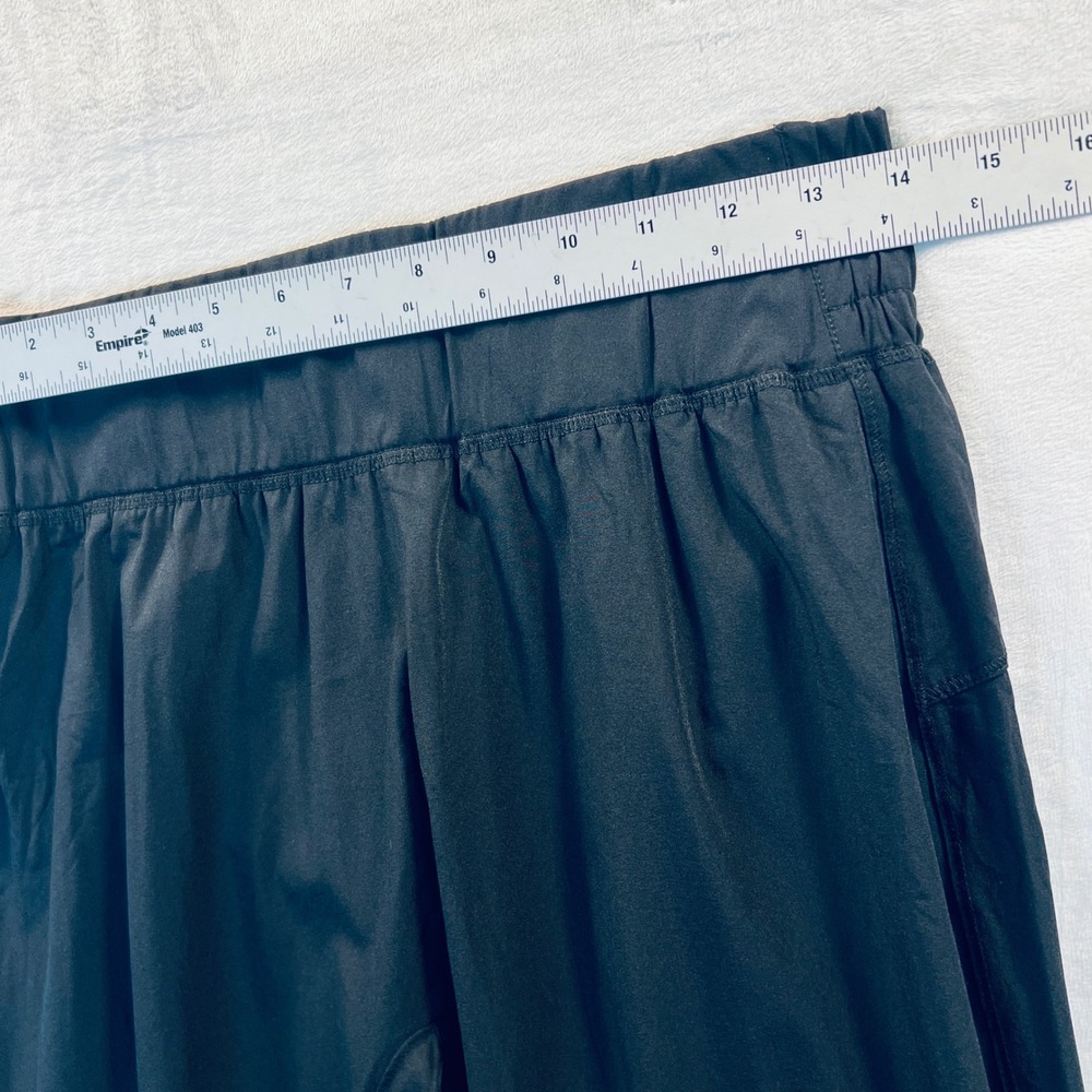 Halara Black High Waisted Nylon Joggers Elastic Waist Pants Size Medium - Picture 4 of 6